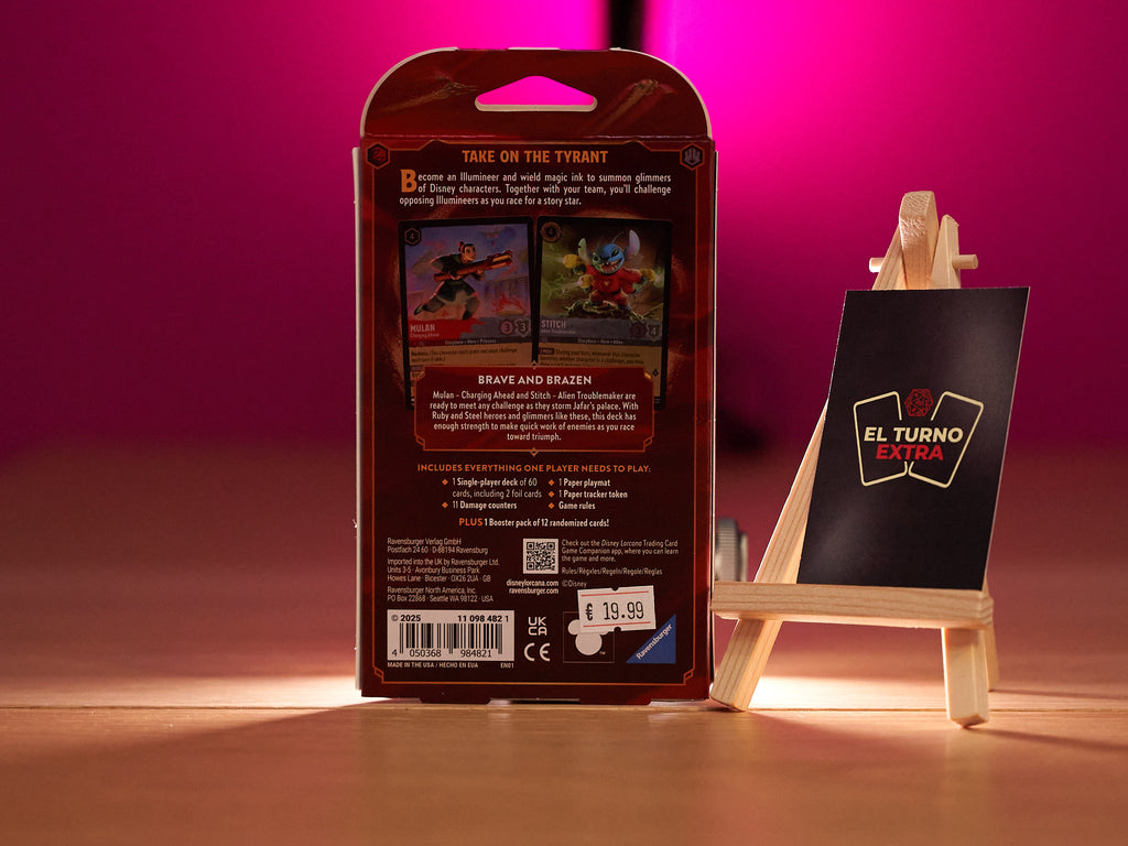 Disney Lorcana: Reign Of Jafar Starter Deck Ruby / Steel (Inglés)