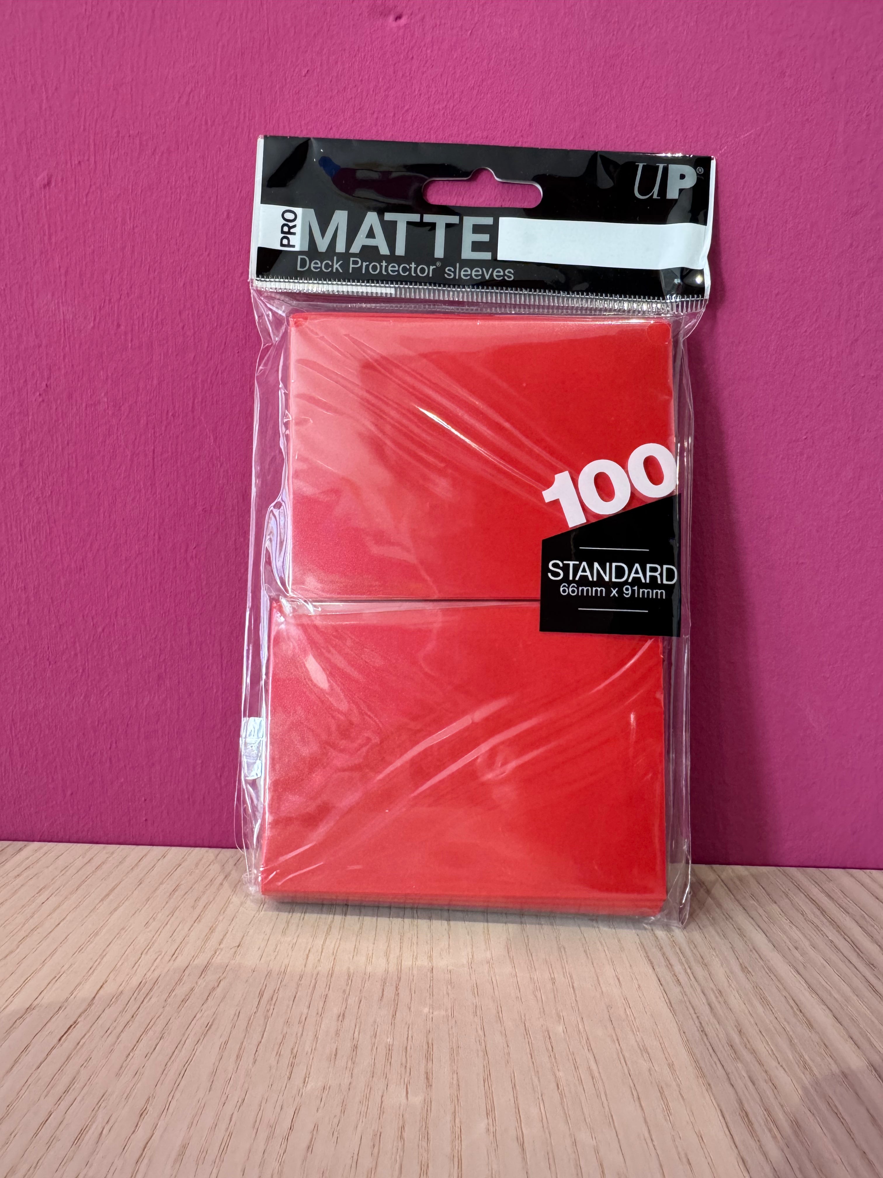 Fundas Standard Pro-Matte (100 uds) – Rojo
