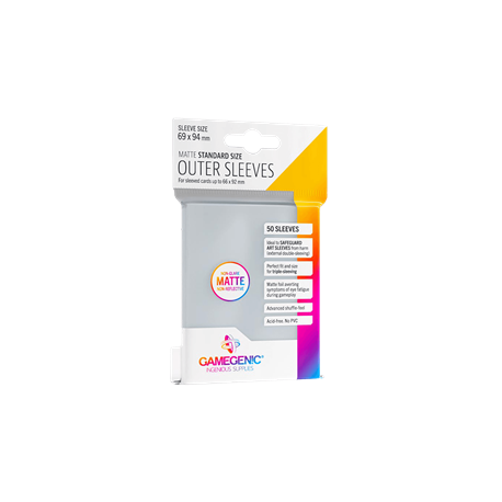 Gamegenic Outer Sleeves Matte Standard Size (50 uds)