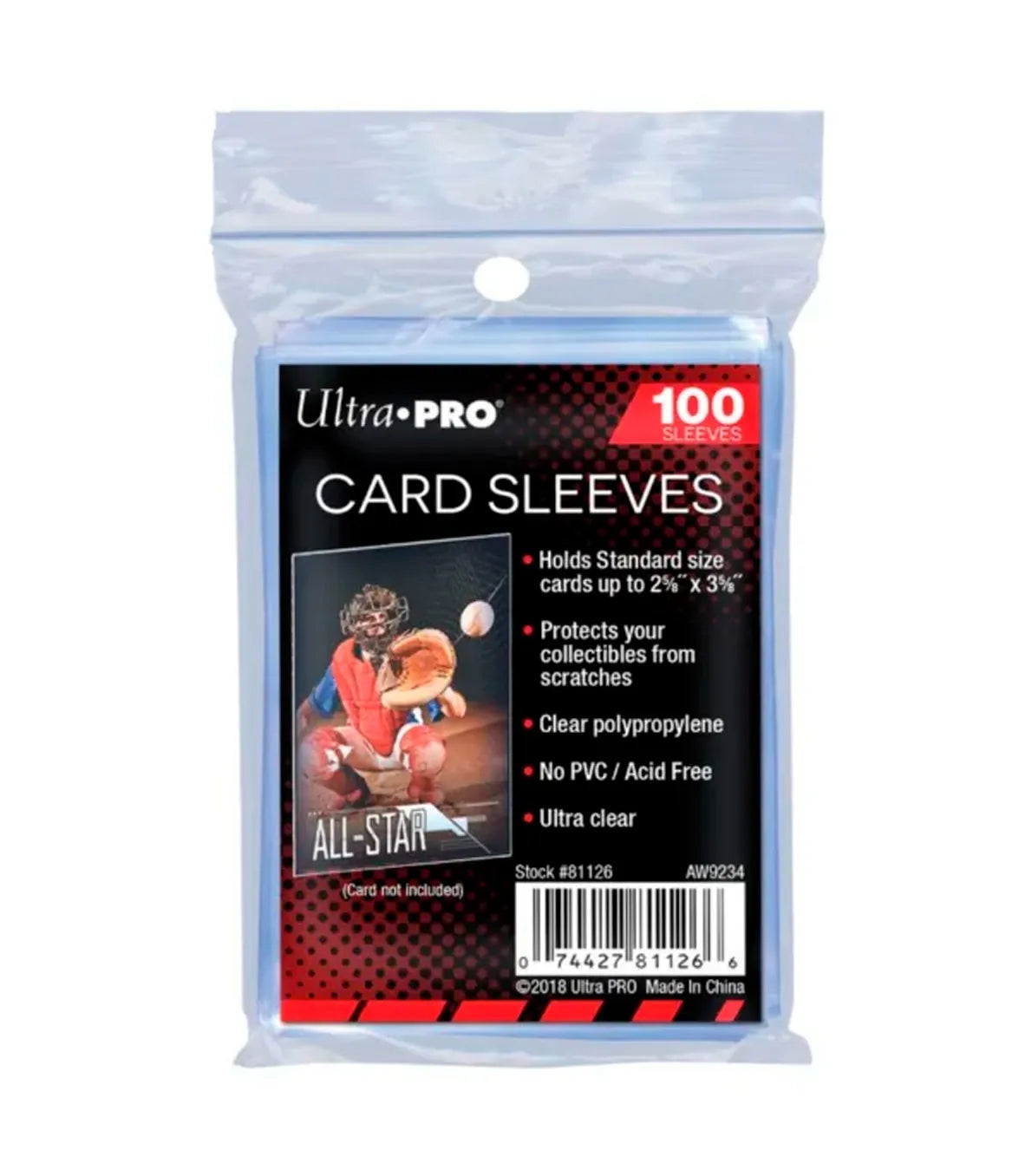 Fundas Standard Regular Cards Transparente (100) - Ultra Pro