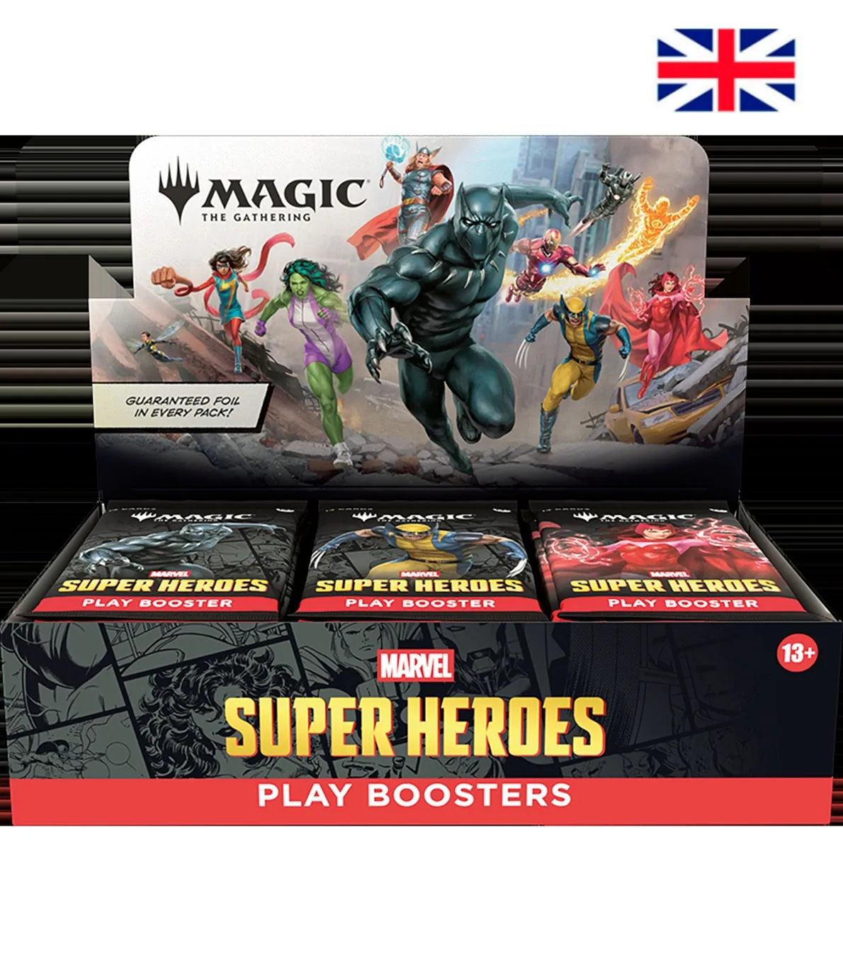 Magic: The Gathering Marvel Super Heroes - Display de 30 Sobres (Inglés)